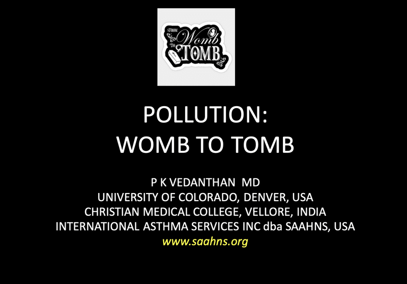 Pollution: Womb to Tomb lecture title slide
